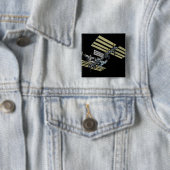 Computergegenereerd uitzicht 10 vierkante button 5,1 cm (In situ)