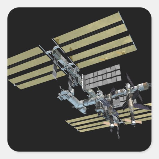 Computergegenereerd uitzicht 11 vierkante sticker (Voorkant)