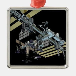 Computergegenereerd uitzicht 12 metalen ornament