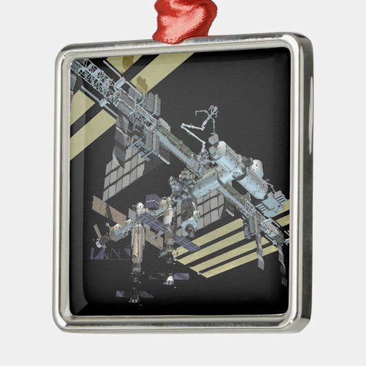 Computergegenereerd uitzicht 12 metalen ornament (Links)