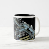 Computergegenereerd uitzicht 12 tweekleurige koffiemok (Voorkant rechts)