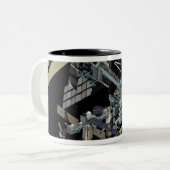 Computergegenereerd uitzicht 12 tweekleurige koffiemok (Voorkant links)