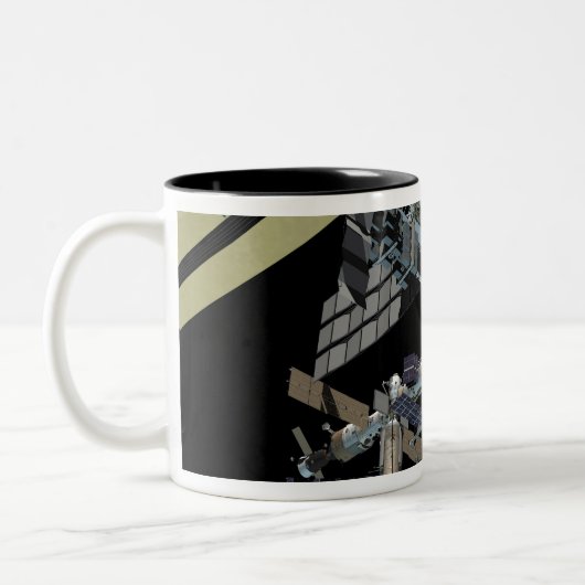 Computergegenereerd uitzicht 12 tweekleurige koffiemok (Links)