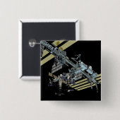 Computergegenereerd uitzicht 12 vierkante button 5,1 cm (Voorkant /achterkant)