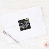 Computergegenereerd uitzicht 14 vierkante sticker (Envelop)