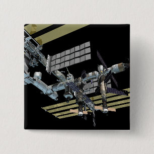 Computergegenereerd uitzicht 15 vierkante button 5,1 cm