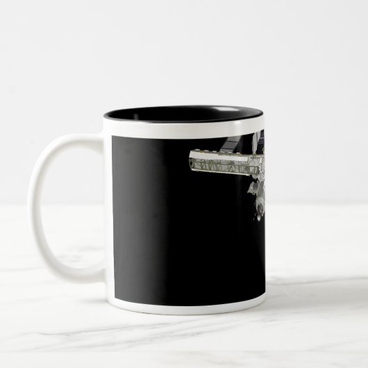 Computergegenereerd uitzicht 16 tweekleurige koffiemok (Links)