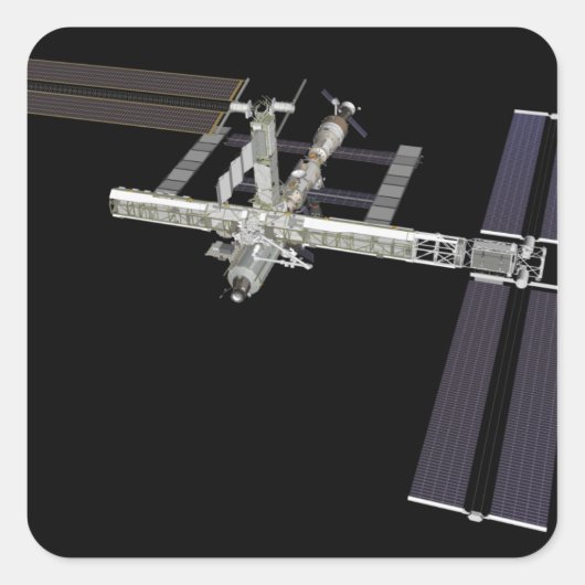 Computergegenereerd uitzicht 16 vierkante sticker (Voorkant)