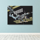 Computergegenereerd uitzicht 17 canvas afdruk (Insitu (Houten vloer))