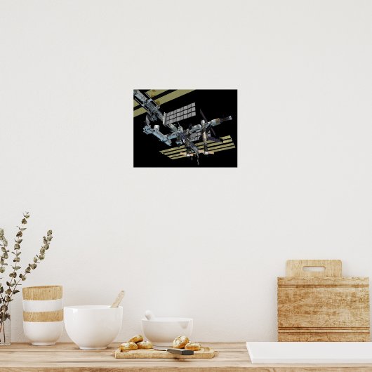 Computergegenereerd uitzicht 17 poster (Keuken)