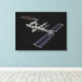 Computergegenereerd uitzicht 18 canvas afdruk (Insitu (Houten vloer))