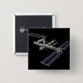 Computergegenereerd uitzicht 18 vierkante button 5,1 cm (Voorkant /achterkant)