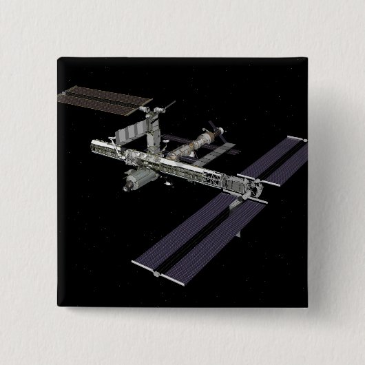 Computergegenereerd uitzicht 18 vierkante button 5,1 cm (Voorkant)