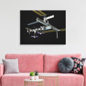 Computergegenereerd uitzicht 19 canvas afdruk (Insitu (Woonkamer))