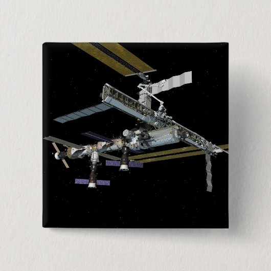 Computergegenereerd uitzicht 19 vierkante button 5,1 cm (Voorkant)