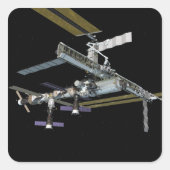 Computergegenereerd uitzicht 19 vierkante sticker (Voorkant)