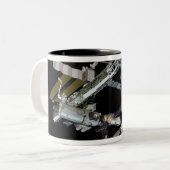 Computergegenereerd uitzicht 20 tweekleurige koffiemok (Voorkant links)