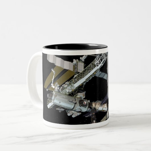 Computergegenereerd uitzicht 20 tweekleurige koffiemok (Voorkant links)