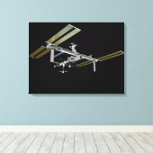 Computergegenereerd uitzicht 21 canvas afdruk (Insitu (Houten vloer))