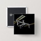 Computergegenereerd uitzicht 21 vierkante button 5,1 cm (Voorkant /achterkant)