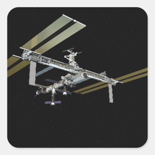 Computergegenereerd uitzicht 21 vierkante sticker (Voorkant)