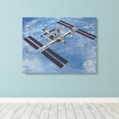 Computergegenereerd uitzicht 22 canvas afdruk (Insitu (Houten vloer))