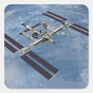 Computergegenereerd uitzicht 22 vierkante sticker