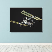 Computergegenereerd uitzicht 23 canvas afdruk (Insitu (Houten vloer))