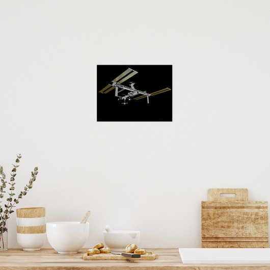 Computergegenereerd uitzicht 23 poster (Keuken)