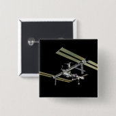 Computergegenereerd uitzicht 23 vierkante button 5,1 cm (Voorkant /achterkant)