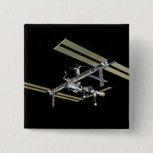 Computergegenereerd uitzicht 23 vierkante button 5,1 cm