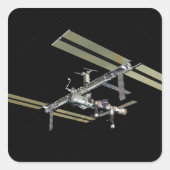 Computergegenereerd uitzicht 23 vierkante sticker (Voorkant)