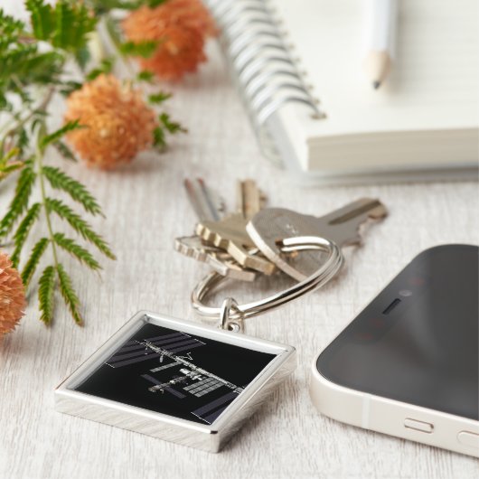 Computergegenereerd uitzicht 24 sleutelhanger (Zijkant)