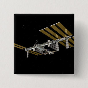 Computergegenereerd uitzicht 25 vierkante button 5,1 cm