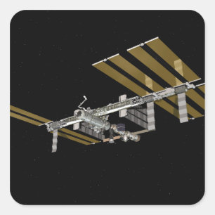 Computergegenereerd uitzicht 25 vierkante sticker