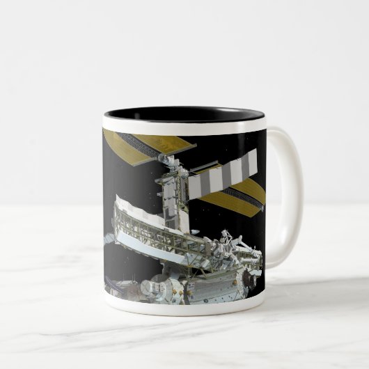 Computergegenereerd uitzicht 26 tweekleurige koffiemok (Voorkant rechts)