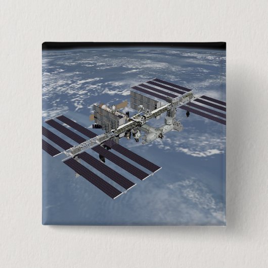 Computergegenereerd uitzicht 27 vierkante button 5,1 cm (Voorkant)