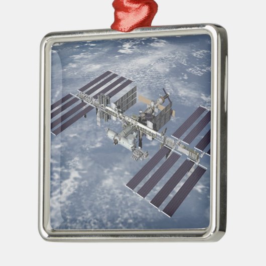 Computergegenereerd uitzicht 2 metalen ornament (Links)