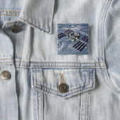 Computergegenereerd uitzicht 2 vierkante button 5,1 cm (In situ)