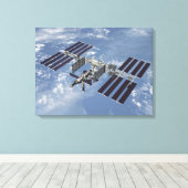 Computergegenereerd uitzicht 3 canvas afdruk (Insitu (Houten vloer))