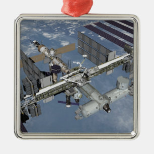 Computergegenereerd uitzicht 4 metalen ornament