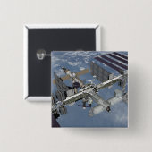 Computergegenereerd uitzicht 4 vierkante button 5,1 cm (Voorkant /achterkant)