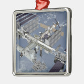 Computergegenereerd uitzicht 5 metalen ornament (Links)