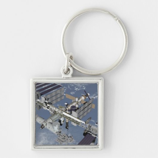 Computergegenereerd uitzicht 5 sleutelhanger (Voorkant)