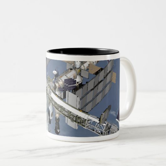 Computergegenereerd uitzicht 5 tweekleurige koffiemok (Voorkant rechts)