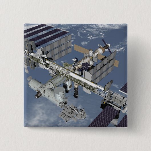 Computergegenereerd uitzicht 5 vierkante button 5,1 cm (Voorkant)