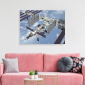 Computergegenereerd uitzicht 6 canvas afdruk (Insitu (Woonkamer))