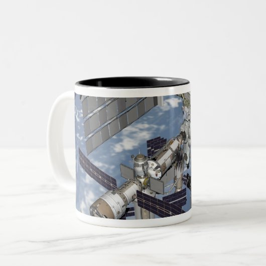 Computergegenereerd uitzicht 6 tweekleurige koffiemok (Voorkant links)