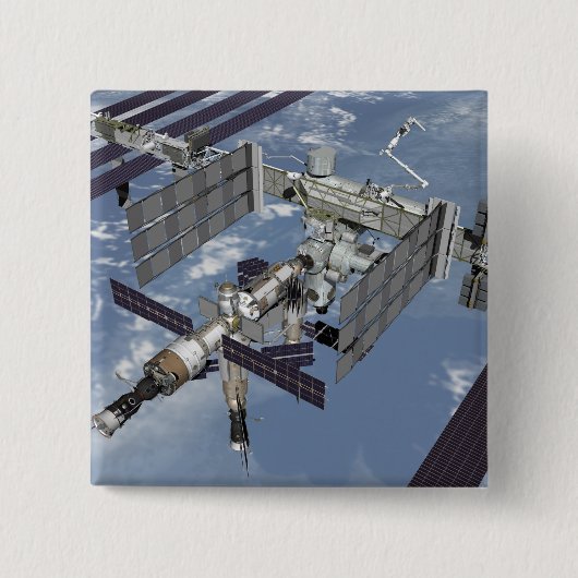 Computergegenereerd uitzicht 6 vierkante button 5,1 cm (Voorkant)