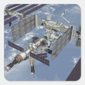 Computergegenereerd uitzicht 6 vierkante sticker (Voorkant)